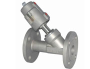 全不鏽鋼法蘭氣動角座（zuò）閥（fá）