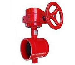 蝸輪溝槽（cáo）軟密封蝶閥