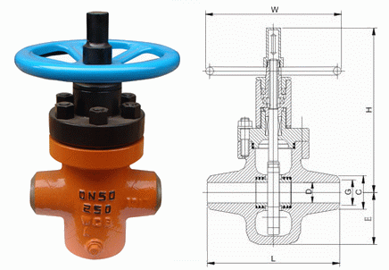焊接注水平板閘閥 焊(hàn)接注水平(píng)板(bǎn)閘閥