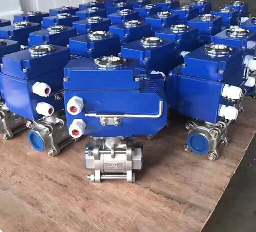 電動三（sān）片式不鏽（xiù）鋼球閥