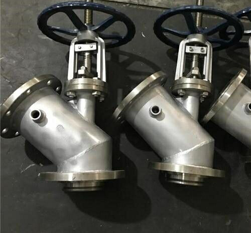 法蘭下展式保溫放料閥 法蘭下展(zhǎn)式保溫放料閥