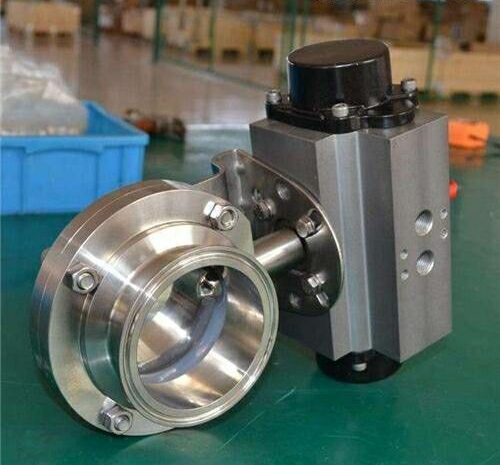 氣動卡箍式快裝衛生（shēng）級蝶閥