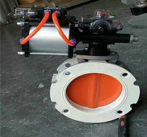 雙法蘭氣動（dòng）粉體蝶閥