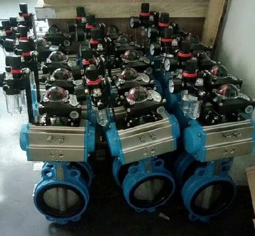 氣（qì）動對夾式軟密封蝶閥